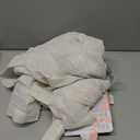 No. 918 Louette Slub Stripe Semi-Sheer Rod Pocket Window Tie-up Balloon Shade, Linen, 42" W x 63" L