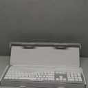 Wireless Keyboard and Mouse Combo - Full Size Slim Thin Wireless Keyboard Mouse with Numeric Keypad 2.4G Stable Connection Adjustable DPI (White & Silver)