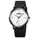 Fashion Simple Analog Quartz Wrist Watch with Silicone Strap Waterproof for Women and Men Sports