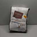 70 Inch Extra Wide Blackout Curtains & Drapes 108 Inches Long 2 Panels Set for Living Room, Pinch Pleated Insulated Sound Proof Double Layer Linen Heavy Farmhouse Window Curtain 70"Wx108"L Beige White