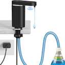 Automatic Dish Soap Dispenser for Kitchen Sink, Touchless Electric Sink Soap Pump, Leak-Proof & Universal Fit, 35" No-Spill Tube Kit, Easy Install & Sleek for Kitchen Bathroom (Black)