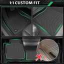 Floor Mats for 2007-2014 Chevrolet Tahoe & GMC Yukon Bench (NOT fit Yukon XL or Hybrid), 8 Seats, TPE All Weather Floor Liners for Chevy Tahoe Floor Mats, Non-Slip Waterproof Cargo Liner