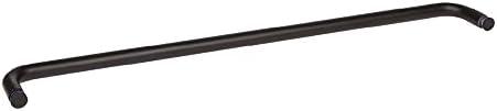 Rockwell Security Mont Hard Single Sided Towel Bar 26 Inch Glass Antique Black Finish for Commercial and Residential Frameless Heavy Glass Shower Doors