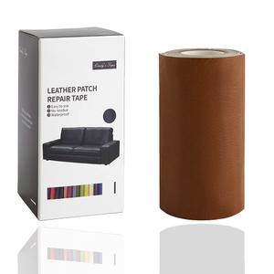 Leather Repair Tape kit Patch Heavy Duty, Retro Khaki 4x60 inch Self Adhesive Patch for Couch, Sofa, Car Seat, Handbag, Furniture, Drivers Seat, Computer Chair First Aid Vinyl Repair Kit (4*60 inch)