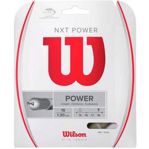 WILSON NXT Tennis String - Set and 200m Reel (16, White)