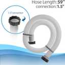 1.5" Diameter 29060E Pool Pump Replacement Hose for Intex Filter Pumps Sand Pump & Saltwater Systems - 59" Long(1 Pack)