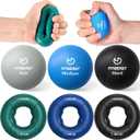 FitBeast Grip Strength Trainer, Finger Exerciser, Stress Balls for Adults 6-Piece Set, Hand Therapy for Strength, Recovery & Stress Relief, Forearm Strengthener for Men, Women & Seniors
