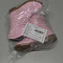 BMCiTYBM Girls Cowgirl Boots Unisex-Child Mid Calf Toddler Cowboy Boots Little Kids Western Boots Round Toe All Seasons Shoes (12-pink)