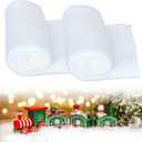 2 Pack Christmas Snow Blanket, Christmas Fake Snow Blanket for Christmas Decorations, Under The Christmas Tree-Thick White Soft and Fake Snow Cover for Holiday Decor and Winter Displays (8x3 ft)