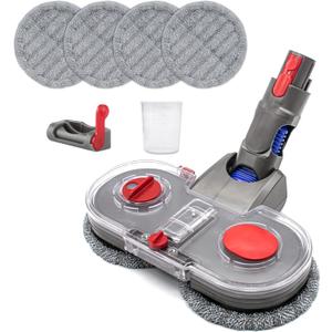 Dry and Wet Mop Cleaning Head for Dyson V7 V8 V9 V10 V11 Wireless Vacuum Cleaner Accessories Electric Cleaning mop Head,Hardwood Floor Attachment