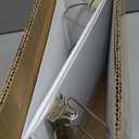 Amazon Basics 3 Ring Binders, 3 Inch D-Ring Organizer for School, Home Office, Paper Storage, White, 2 Pack