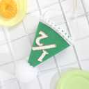 BOOMPA Half Birthday Party Hat, Green Felt with White Pom Pom, 1/2 Number Design