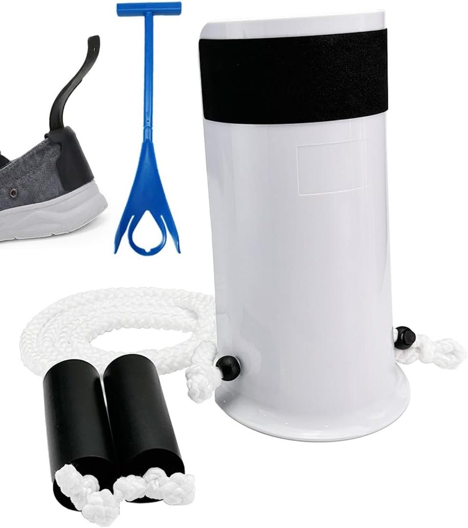 Sock Aids for Putting On Socks, No Bending Flexible Sock Aid Device with Shoe Horn Long-Handle Sock Removal for Seniors/Disabled, Easy On and Off Sock Helpers (Basic)