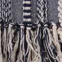 DII Braided Striped Decorative Throw Blanket, 50x60, Navy