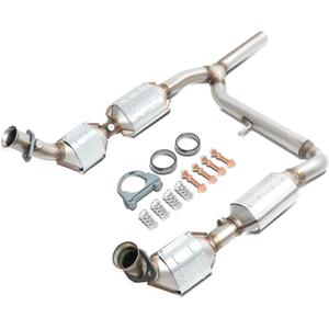 DNA MOTORING Factory Style Catalytic Converter Exhaust Y-Pipe Replacement Compatible with 04-06 F150 / 2006 Mark LT 5.4 4WD Only, OEM-CONV-026