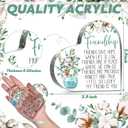 Spiareal Gift for Friend Friendship Women Friend Friendship Birthday Cheer up Gift Acrylic Heart Butterfly Keepsake Paperweight for Home Office Table Shelf(Classic)