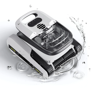 Intelligent Robotic Pool Vacuum Cordless, Long-Lasting, with Sonar Path Planning, White