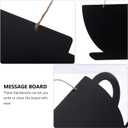 BESPORTBLE Hang-Style Blackboard Message Board - Mini Chalkboard for Home Decor Easy to Hang with Lanyard Ideal for Notifications and Graffiti Art 11.8 X 7.9 X 0.4 Inches