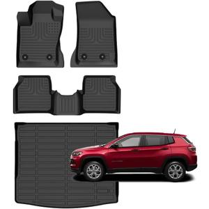 for Jeep Compass Floor Mats 2017-2026,Car Mats for Jeep Compass All Weather Anti-Slip Mats Cargo Liner Accessories