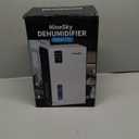 NineSky Dehumidifiers for Home, 95 OZ Water Tank, (1000 sq.ft) Dehumidifiers for Bathroom Bedroom Basement with Auto Shut Off,7 Colors LED Light(White)