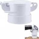 4" White Sewer Cap for Rv Sites/campgrounds Odorless Female Sewer Cap Easily Threads into Standard Threaded PVC Collar Exterior Accessories for Trailers, Campers, and Motorhomes