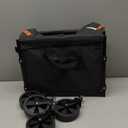 Collapsible Wagon Cart Foldable with 350lbs Weight Capacity, Lightweight Utility Shopping Cart with Wheels, Folding Grocery Wagon Carts Portable for Beach Garden Sports and Camping, Black (100L)