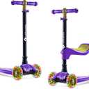 3 Wheel Scooter for Kids – 2-in-1 Scooter with Seat & LED Light-Up Wheels
For Ages 2+, Removable Seat, Adjustable Handlebar, Wide Anti-Slip Deck, Lean-to-Steer, Rear Brake, Up to 110 lbs