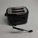 Toastmaster 2-Slice Toaster - Black with Stainless Steel - Kitchen Essential for Sandwich Bread & Breakfast Toast - Toaster with Wide Slots, High Rise Toast Lift & Cool-Touch Exterior