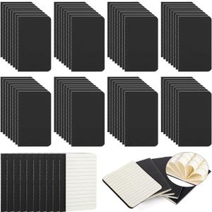 Harloon 100 Pcs Mini Notebooks Bulk Portable Small Pocket Notepad Blank Lined Wallet Memos Journal Christmas Employee Appreciation Gifts for Coworker Staff Teachers Office, 4 x 2.5 Inches(Black) Harloon 100 Pcs Mini Notebooks Bulk Portable Small Pocket Notepad Blank Lined Wallet Memos Journal Christmas Employee Appreciation Gifts for Coworker Staff Teachers Office, 4 x 2.5 Inches(Black)