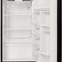 E-Star 3.3 Cu Ft Mini Fridge without Freezer - AUTO DEFROST, Reversible Single Door, Glass Shelf Refrigerator - A Space-Saving Marvel for Your Bedroom, Dorm, and Office