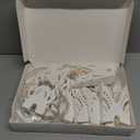 5Pcs Christmas Paper Snowflake Lanterns, Large Christmas Paper Star Lanterns with Lights & Banner White Hanging Snowflake Lamps for Xmas Winter Frozen Weddings Birthday Holiday Party Decorations