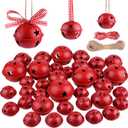 KUUQA 36 Pcs Christmas Jingle Bells Craft Bells with Star for Christmas Party, Tree, Wreath Ornaments, Holiday DIY Decorations