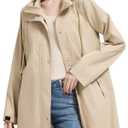 Orolay Long Packable Rain Jacket Women Waterproof Raincoat with Hood M