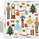 80Pcs Christmas Cocktail Napkins Watercolor Nutcracker Disposable Paper Napkins Beverage Napkins for Xmas Party Tableware Supplies