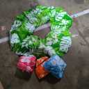 ShinyRelief 4 Pcs Pool Tubes for Adults 42inch Large Inflatable Floats Tube Tropical Leaves Inflatable Pool Floats Rings Colorful Swimming Ring Summer Hawaii Swimming (Pink,Blue,Orange,Green)