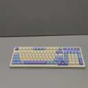 AULA 99 Key Keyboard, Tri-Mode Bluetooth/2.4GHz/USB-C Cute Creamy Gaming Keyboard with Number Pad RGB Backlit, Media Knob Custom Mechanical Feel Computer Keyboards for MAC Xbox PC Gamer - Purple