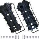 Engine Valve Covers Compatible with 2011-2019 Chrysler Jeep Grand Cherokee Dodge Ram 1500 3.6L Direct Replace Part # 5184069AN, 5184068AN, 264-939, 264-938