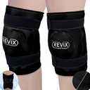 REVIX 20" XXXL Large Gel Ice Pack for Knee, Knee Ice Pack Wrap Around Entire Knee for Post-Workout Recovery, Ease Knee Discomfort and Fatigue, Promote Flexibility and Mobility, 2 Packs