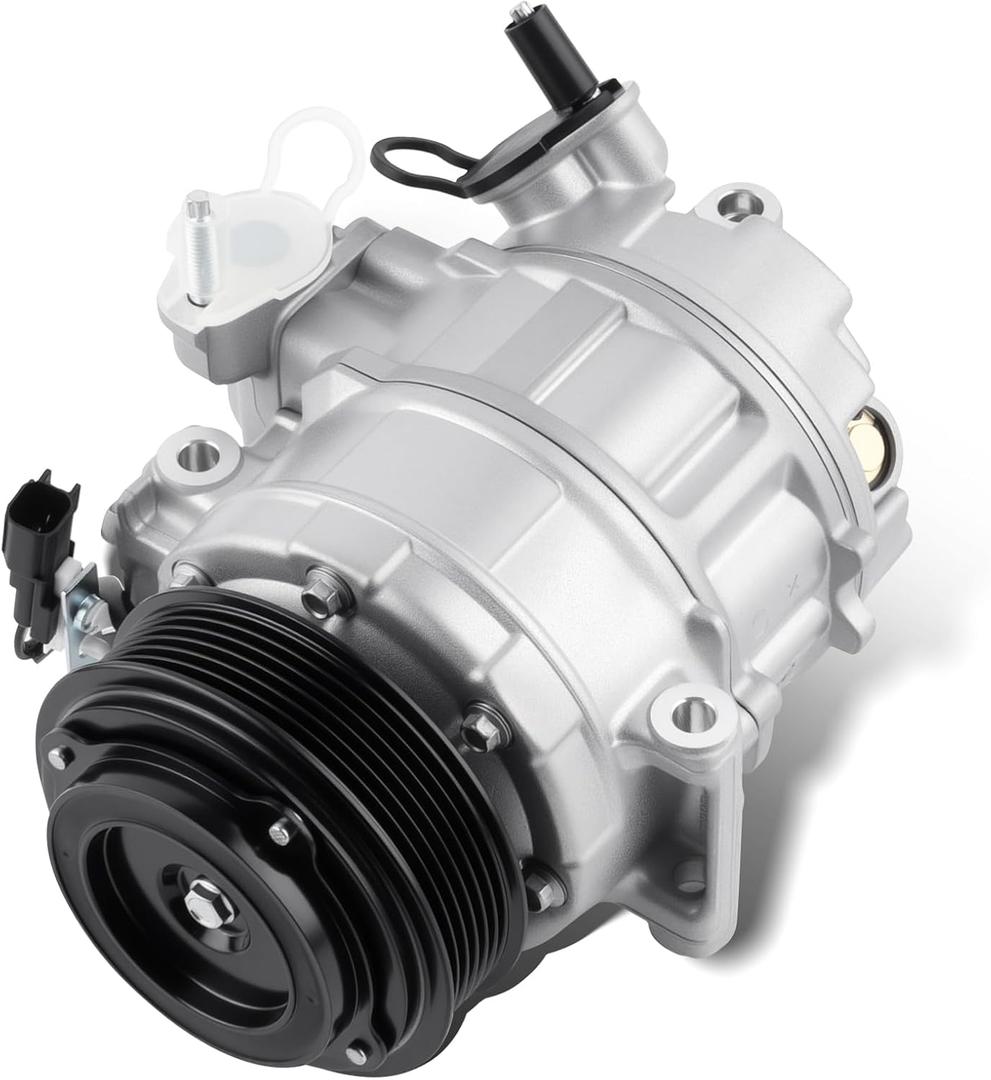Car A/C Compressor Fit for Ford Explorer 11-19 3.5L, Police Interceptor Utility 13-15 3.7L Automotive Replacement AC Compressor 98332, DB5Z19703A, BB5Z19703B A/C Compressor for Car CO 9777C