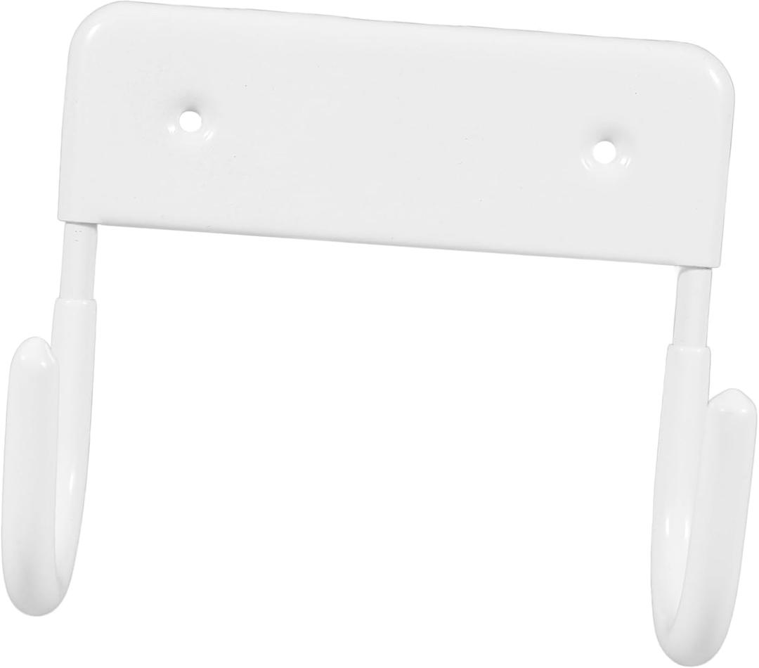 Ironing Board Hanger Wall Mount Heavy-Duty Organizer for Laundry Rooms Space-Saving Iron Holder Easy Installation Wall Rack for Ironing Boards and Accessories (White)