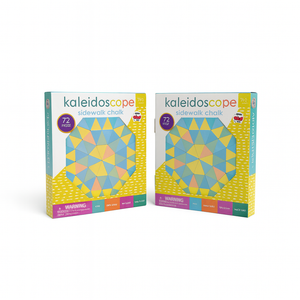 72PC Jumbo Kaleidoscope Sidewalk Chalk 2 Pack