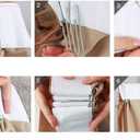 Pleat Tape for Curtain Heading Vintage Style Small Size(10Yard,White)