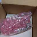 Jenaai 50 Pcs Crystal Glass Ornaments for Christmas Tree Vintage Hanging Acrylic Snowflake Drop Finial Christmas Ball Icicle Crystal Decorations for Xmas Winter Party Supplies(Clear)