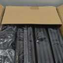 SORCEDAS Portable Wardrobe Closet Storage Organizer Metal Hanging Rack Non-Woven Fabric 34 Inch Grey