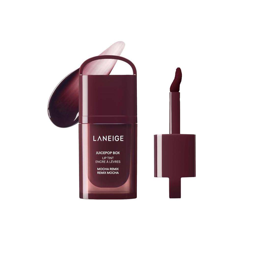 LANEIGE JuicePop Box Lip Tint | Long-Lasting Hydrating Lightweight Tint | Buildable Juicy Color & Nourishing Shine | K-Beauty Lip Essential for Long-Lasting Comfort