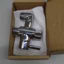 Brass Shower Arm Diverter Valve for Handheld Shower Head and Fixed Spray Head G1/2 3 Way Universal Bathroom System Component Replacement Part, Polished Chrome