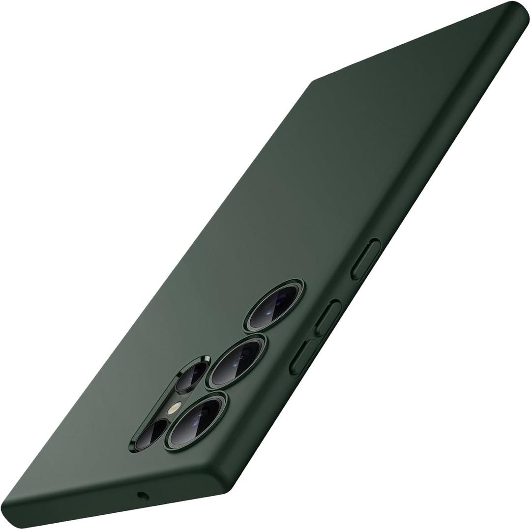 JETech Slim Fit Case for Samsung Galaxy S23 Ultra 5G 6.8-Inch, Soft TPU Thin Protective Phone Cover with Matte Finish, Shockproof (Midnight Green)