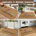 Yinhua Colorful Birds Coir Door Mat, Heavy Duty Welcome Mat with Non-Slip Rubber Backing, Low Pile Front Door Mats for Outside Entrance, Natural Entry Mats Coconut Fiber Surface for Porch 17"x30"
