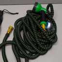 Garden Hose 50ft, Non-Expanding Water Hose, Lightweight, Kink Free, Sturdy, Leak-Proof, Portable, Flexible Hose with 10 Function Nozzle for Outdoor, Yard, Lawn, Car Wash and Camper Use