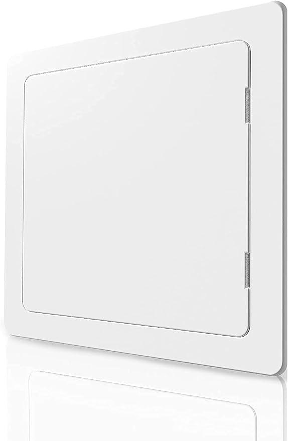 FOEDOY Access Panel for Drywall - 14 x 14 inch - Wall Hole Cover - Access Door - Plumbing Access Panel for Drywall - Heavy Durable Plastic White (14 x 14)
